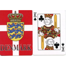 Denmark Flag with Crest Deck of Playing Cards